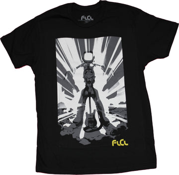 FLCL Mens T-Shirt - Back Lit Hriku Excitement Image