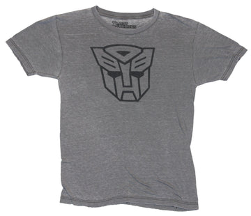 Transformers Mens T-Shirt -  Classic Black Lined Autobot Logo