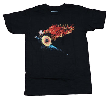 Dr. Strange Mens  T-Shirt - Fiery Portal Stance Image