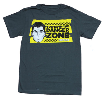 Archer Mens T-Shirt - You're in the Danger Zone Yellow Head