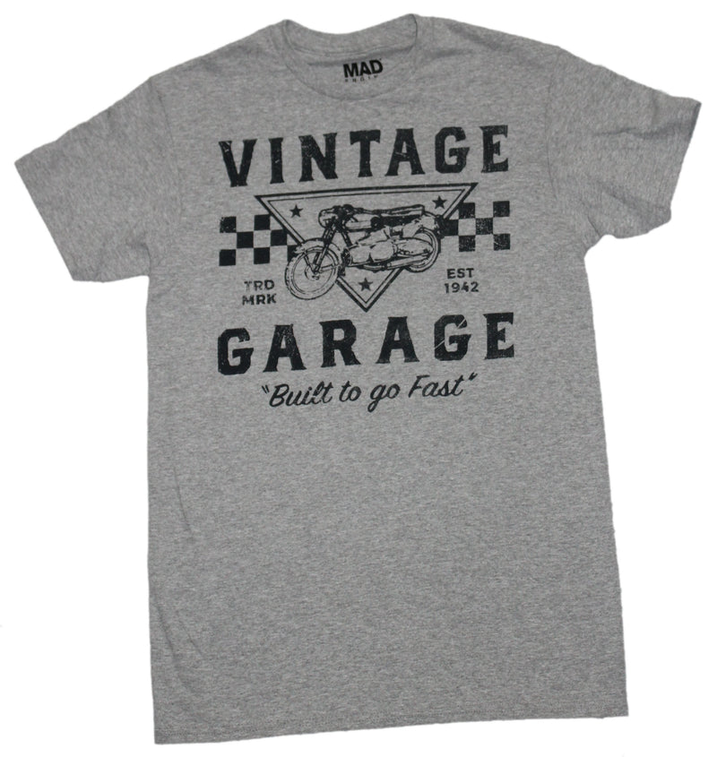 Vintage Garage Mens T-Shirt - Motorcylce Built to Last