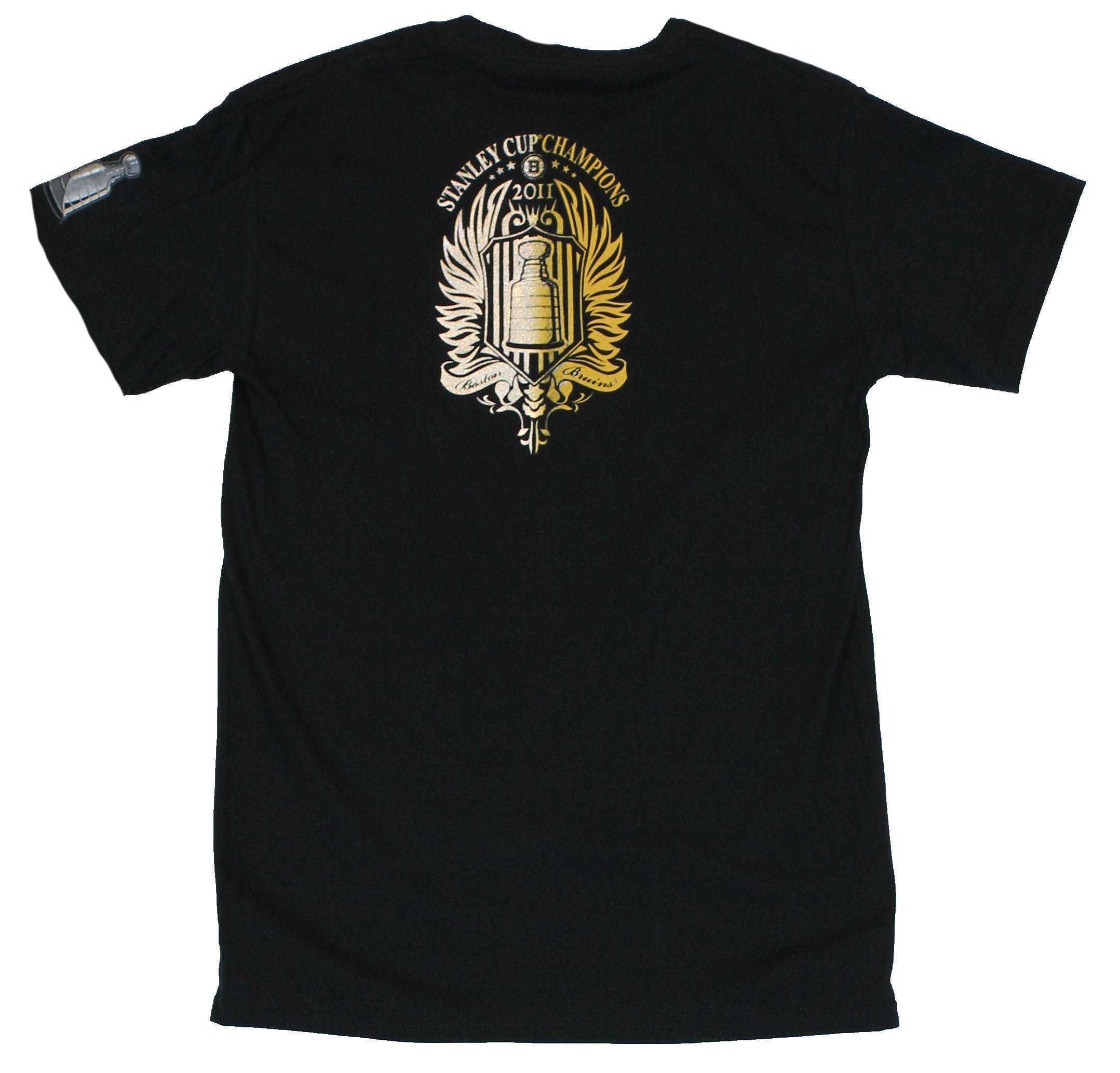 Boston Bruins Mens T-Shirt -  Foil Logo 2011 Stanley Cup Champions Image