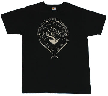 A Girl, A Ghost, A Gun Mens T shirt  - Heart Eye Crest Graphic [Apparel]