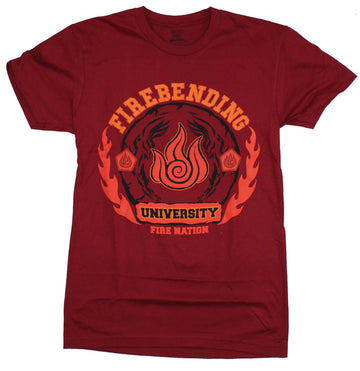 Avatar The Last Airbender Mens T-Shirt - Firebending University Team Shirt