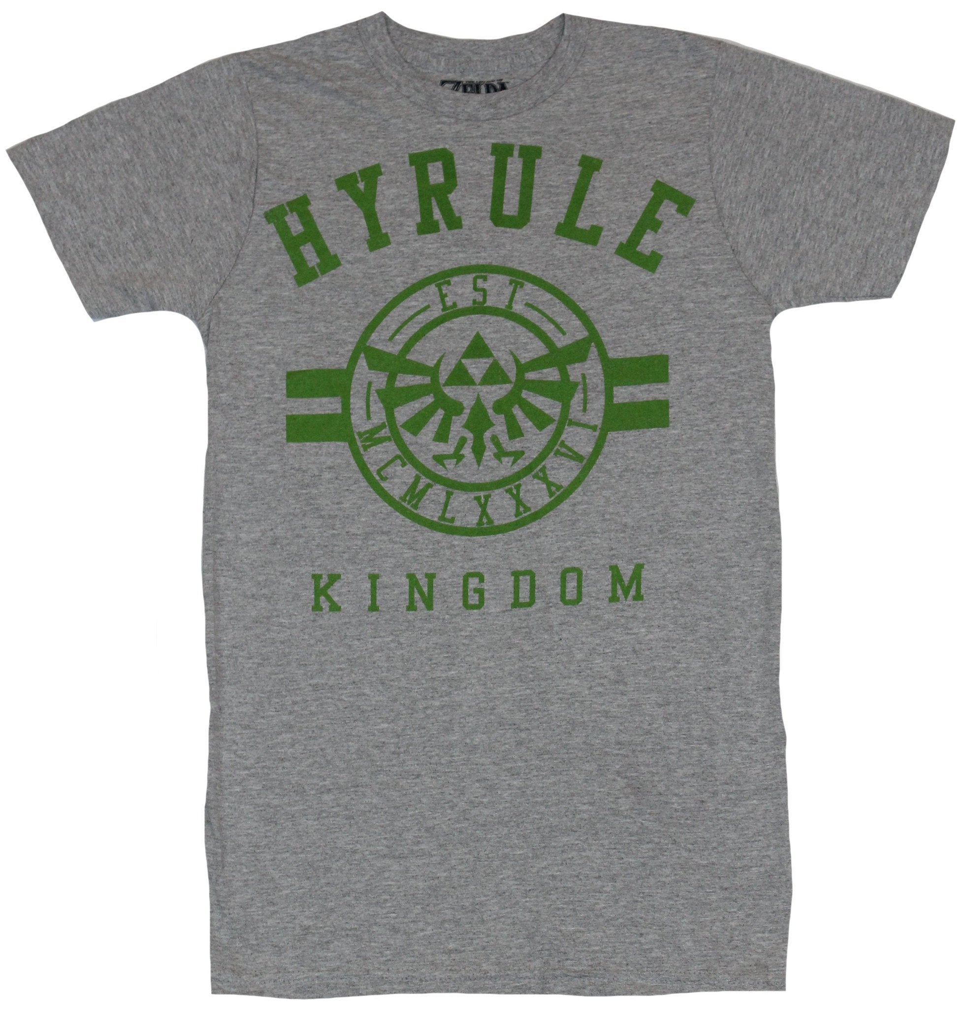 Legend of Zelda Mens T-Shirt - Hyrule Kingdom University Style Logo Image