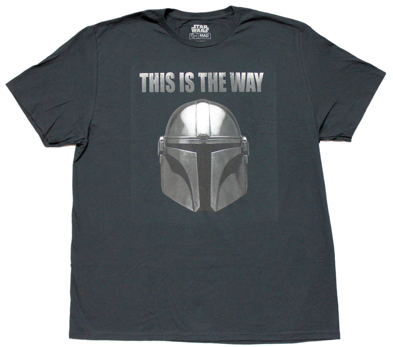 Star Wars  Mandalorian mens T-shirt - This Is the Way W/Mandos Mask - Inmyparentsbasement.com