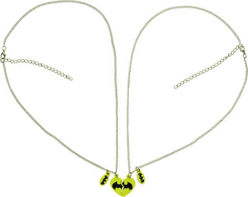 DC Batman Logo Sweetheart Necklace Set