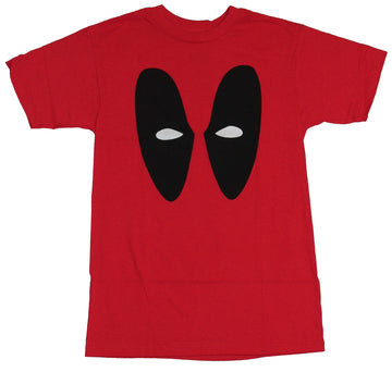 Deadpool (Marvel Comics) Mens T-Shirt - Deadpool Giant Black Eyes Image