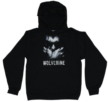 Wolverine Pullover Hoodie Sweatshirt - Logan Hiding Behind Claws Image