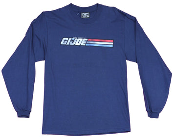 GI joe Mens  Long Sleeve T-Shirt - Distressed G.I. Joe Bar Logo Image