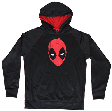 Deadpool  Mens Pullover Hoodie - Classic Deadpool Face Image