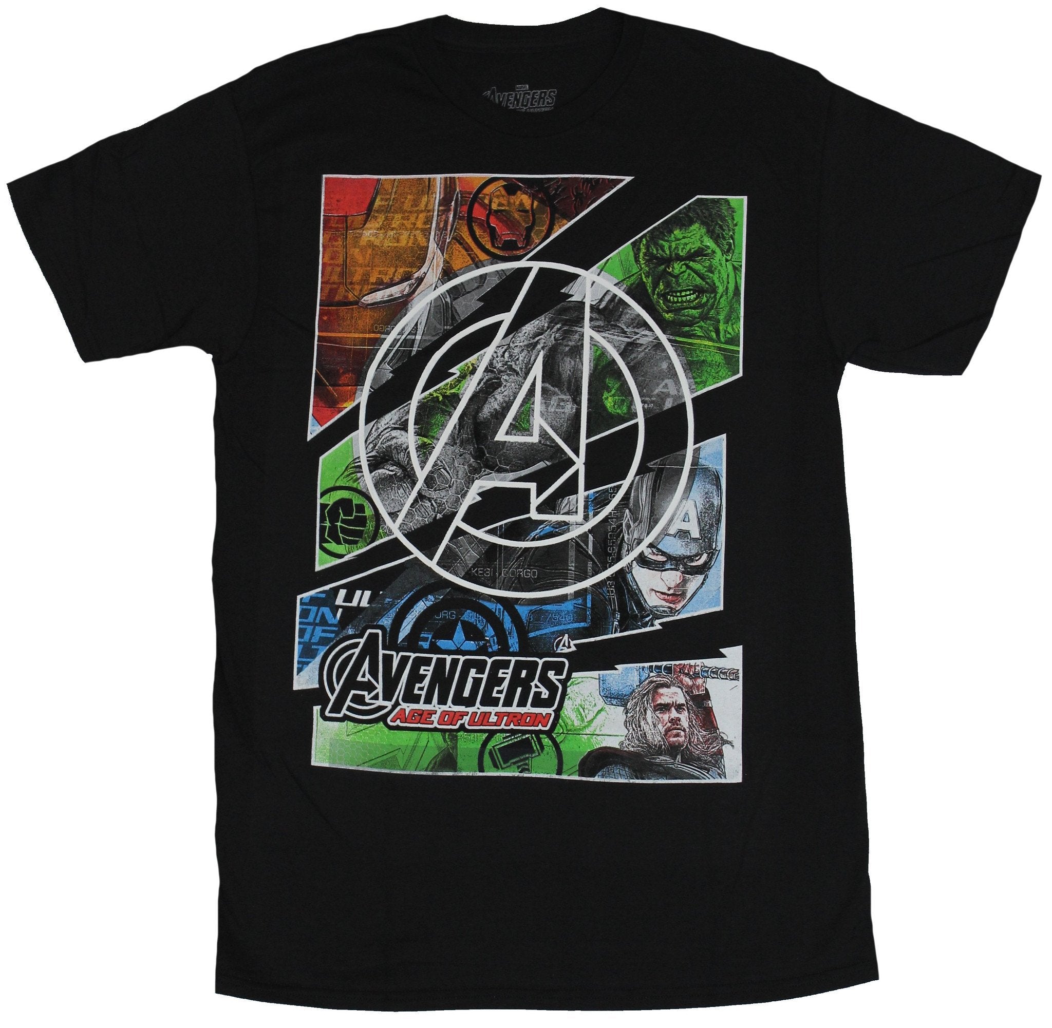 The Avengers (Marvel Comics) Mens T-Shirt - Age of Ultron Boxed Under Logo