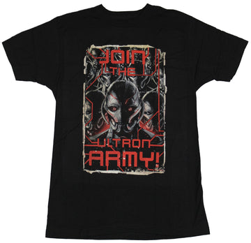 Avengers (Marvel Comics) Mens T-Shirt - Join the Ultron Army Ultron Face Image