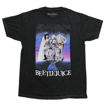 Beetlejuice Mens T-Shirt - Poster House Bride & Groom Image