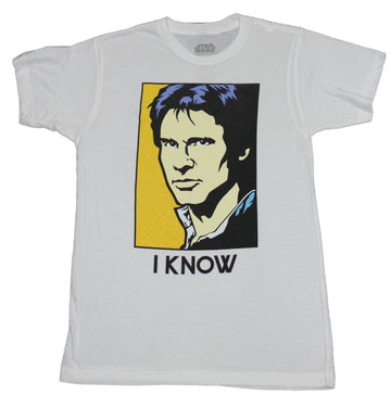 Star Wars Mens T-Shirt - Hans Solo I Know Box Image