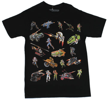 G.I. Joe Mens T-Shirt  - Collage of Classic Toy Art Images GI Joe [Apparel]