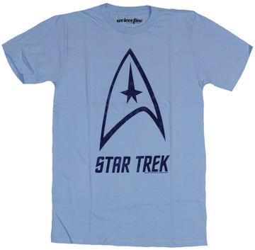 Star Trek Mens T-Shirt - Star Fleet Big Logo Over Star Trek Image