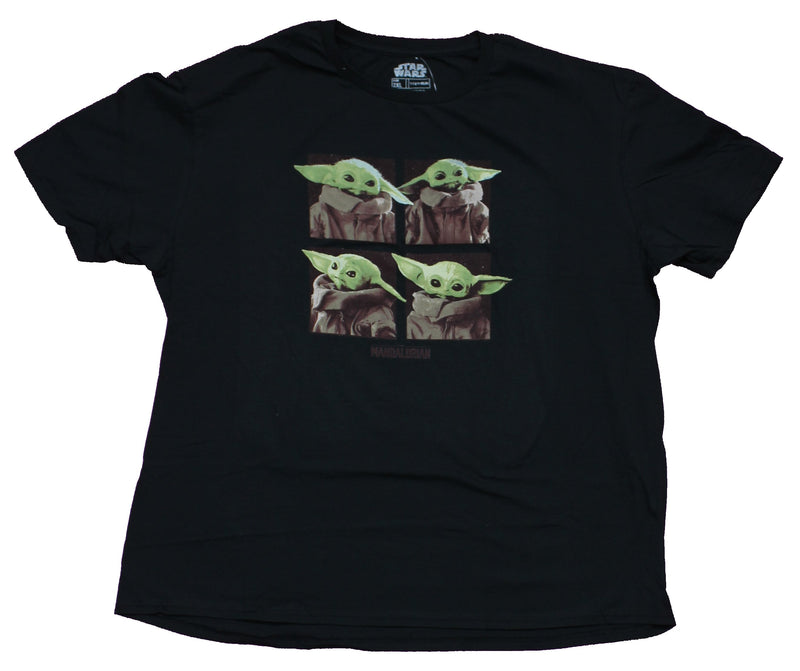 Star Wars The Mandalorian Mens T-Shirt - Multiple Poses of Grogu - Inmyparentsbasement.com