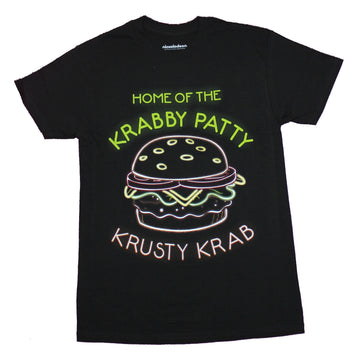 Spongebob Squarepants Mens T-Shirt - Home of The Krabby Patty Krusty Krab