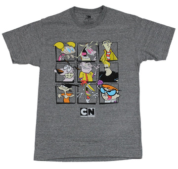 Cartoon Network Mens T-Shirt - 9 Box Character Collection Ed Johnny More