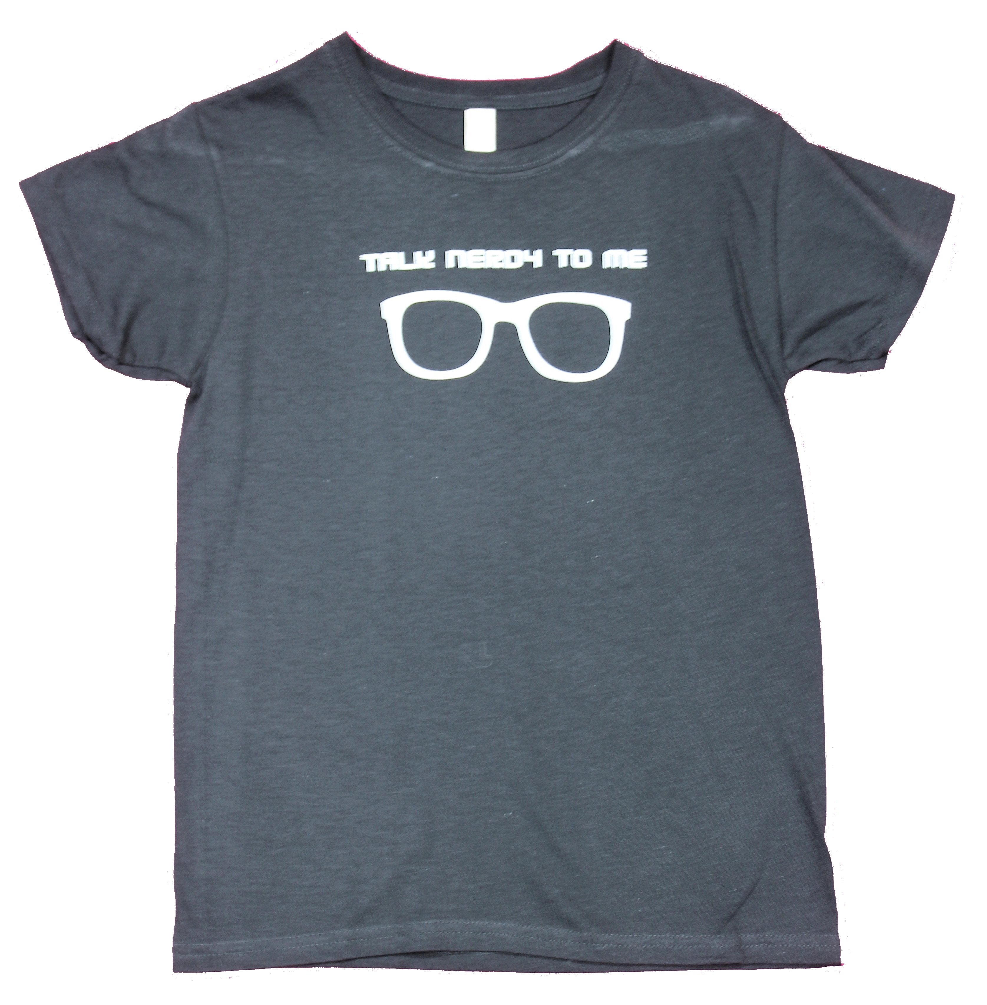 Nerds Girls Juniors T-Shirt  - Glasses Talk Nerdy To Me Image