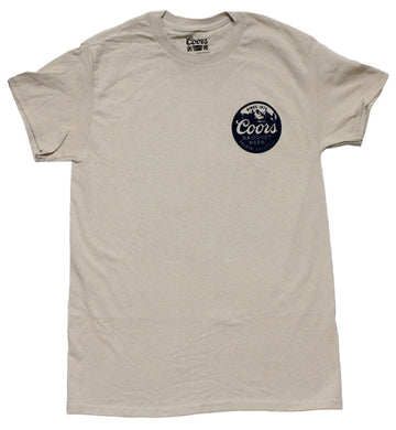 Coors Mens T-Shirt - Lapel Banquet Beer Logo on Back