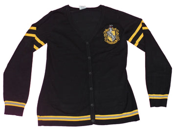 Harry Potter Girls Plus Size Cardigan - Hufflepuff House Crest