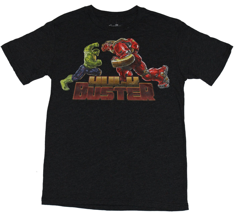 The Avengers (Marvel Comics) Mens T-Shirt - HulkBuster Full Color Fight Image - Inmyparentsbasement.com