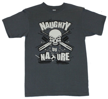 Naughty by Nature Mens T Shirt  - Baseball Bat And Skull Logo [Apparel]