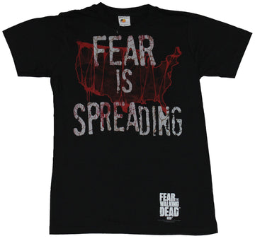 Fear the Walking Dead Mens T-Shirt - Fear is Spreading Bloody US Image
