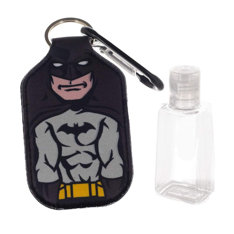 Batman Keychain with Hand Sanitizer Bottle Holder - Inmyparentsbasement.com