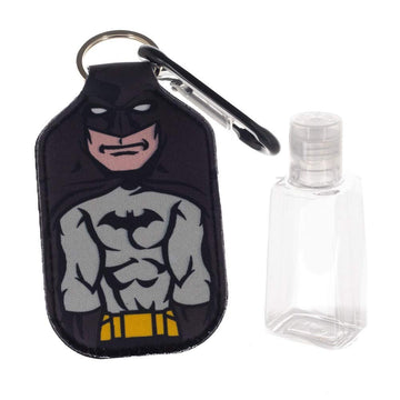 Batman Keychain with Hand Sanitizer Bottle Holder