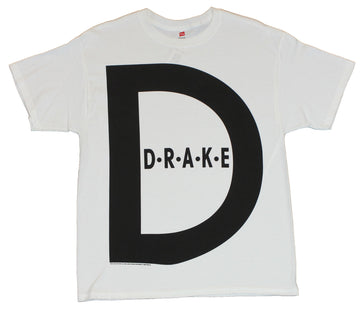 Drake (Young Money Star) Mens T-Shirt  - Giant D Logo on White