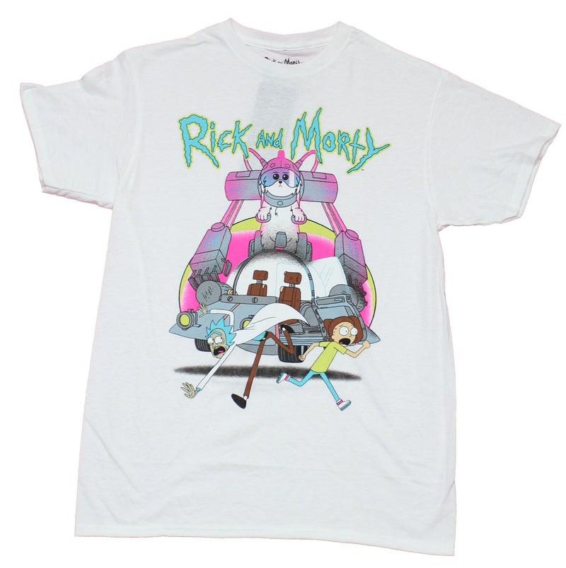 Rick & Morty Mens T-Shirt - Snuffles Super Intelligent Attack