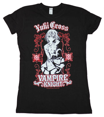Vampire Knight Girls Juniors T-shirt - Yuki Cross Ornate Character Image