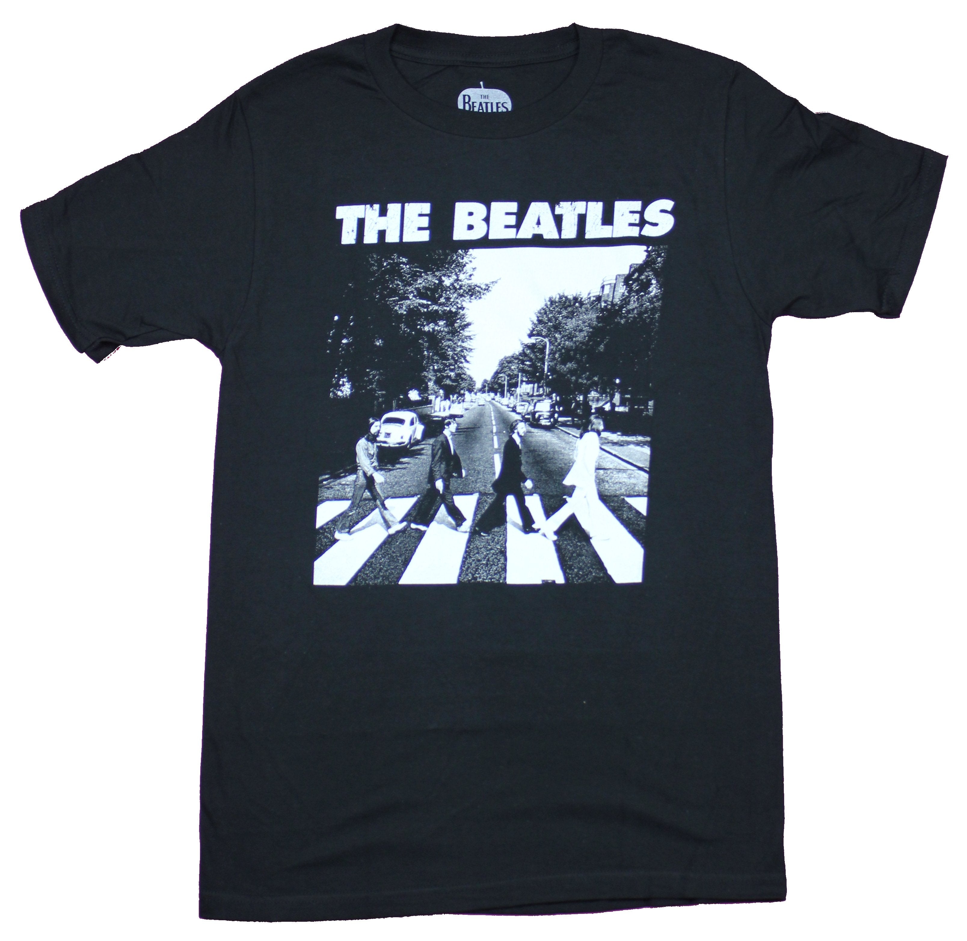 The Beatles Mens T-Shirt  - Abby Road Walk Black & White Image