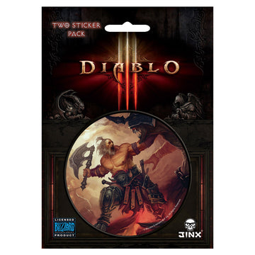JINX Diablo III Barbarian Class Sticker (Multi-Color, 3")
