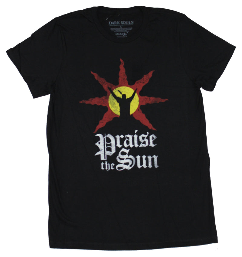 Dark Souls Mens T-Shirt - Praise the Sun Knight Image - Inmyparentsbasement.com
