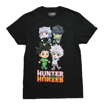 Hunter x Hunter Mens T-Shirt - Chibi Characters Over Name