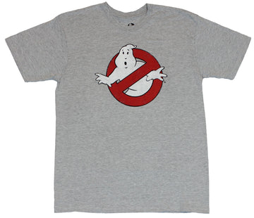 Ghostbusters Mens T-Shirt - Classic Red and White No Ghost Logo