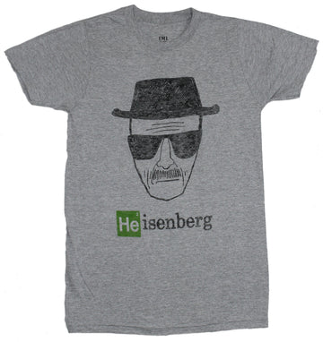 Breaking Bad Mens T-Shirt - Classic Heisenberg Sketch Face Image