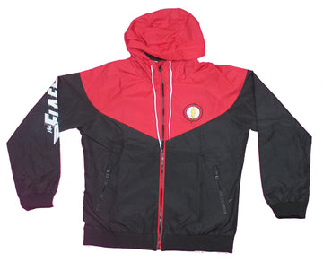 Flash Mens Track Jacket - Running Ornate Design Gold Sleeves