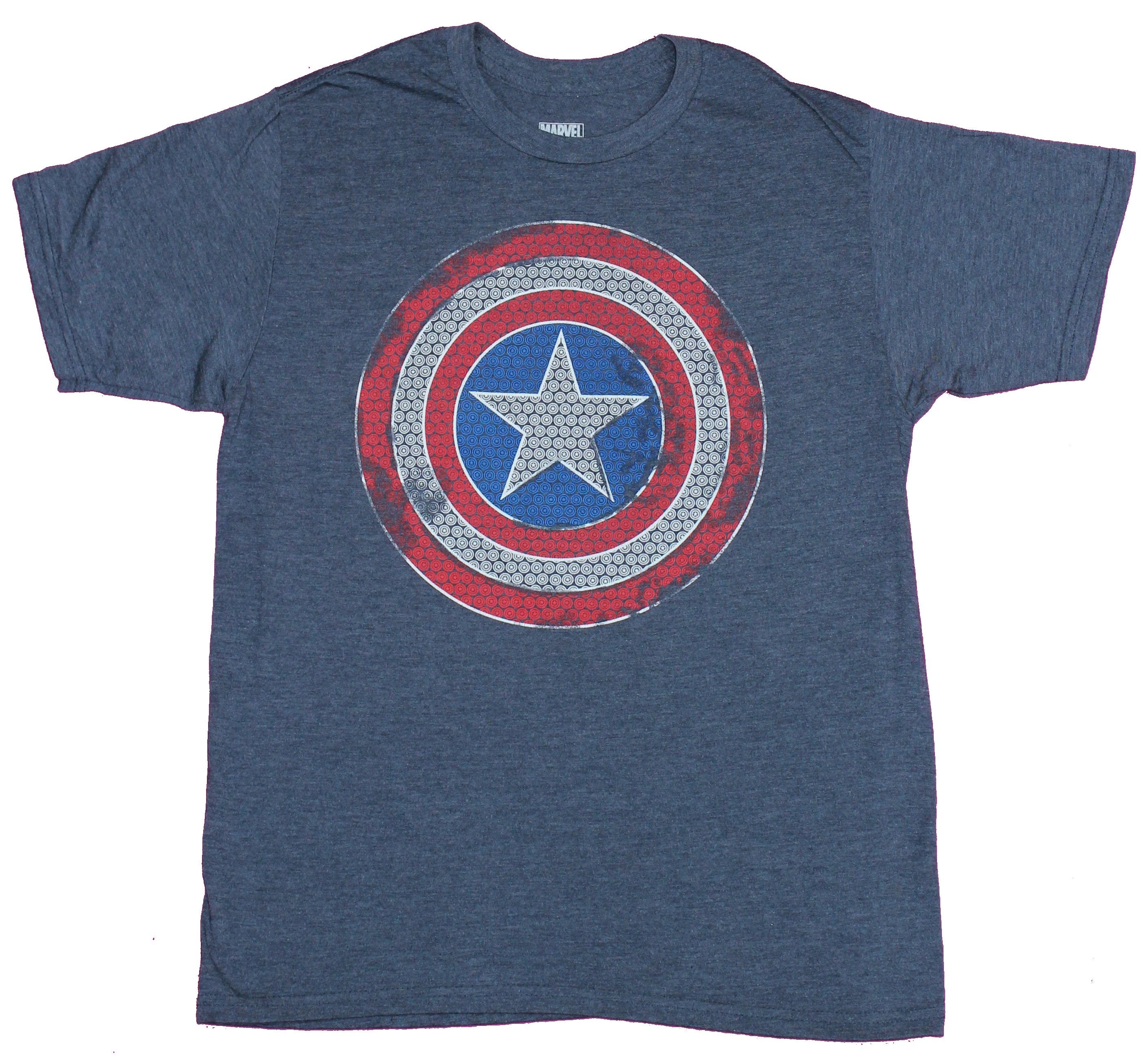 Captain America Mens Tall T-Shirt - Shield Made Up