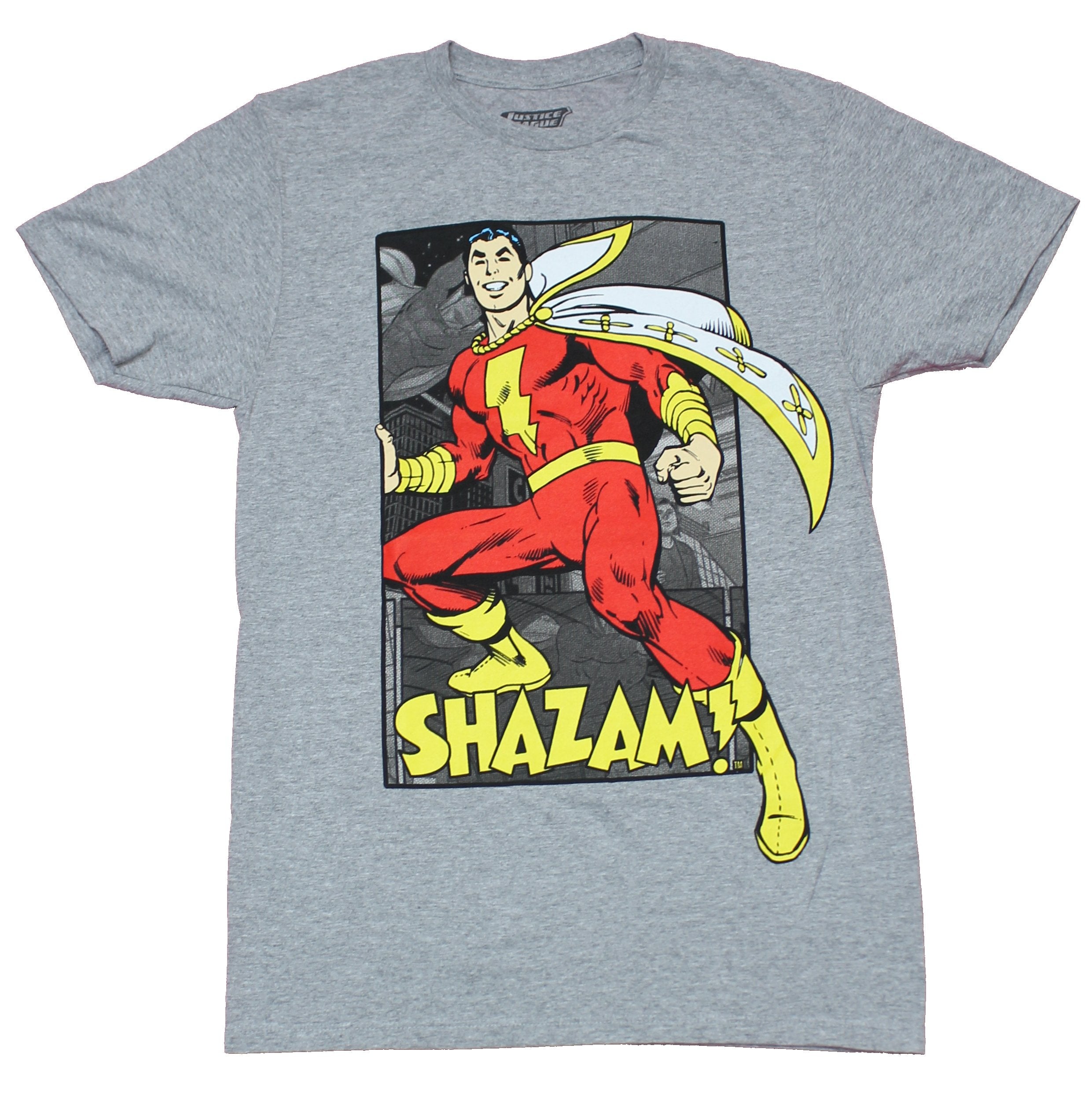 Observatory jeg behøver Erklæring Shazam Mens T-Shirt - Smiling Comic Book Pose