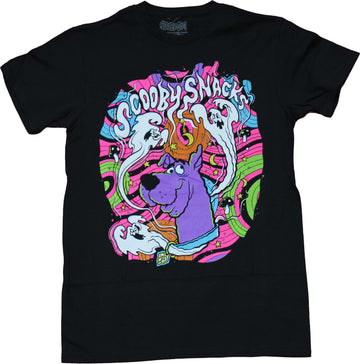 Scooby Doo Mens T-Shirt - Scooby Snacks Trippy Head Shot Image