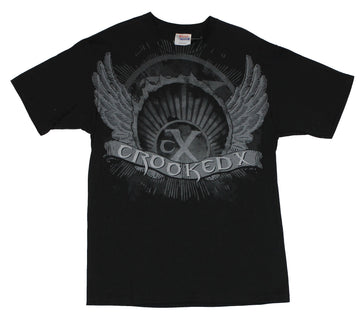 Crooked X (Band) Mens T-Shirt  - Wing Logo Crest [Apparel]