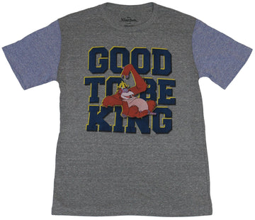 The Jungle Book Mens T-Shirt - King Louie It's Good to Be King Image