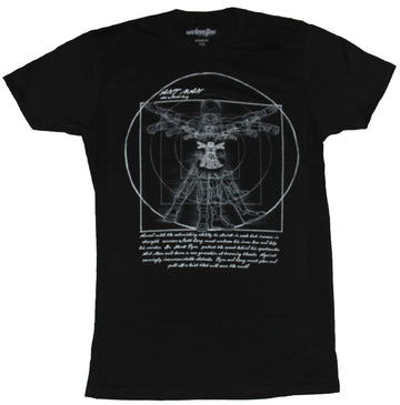 Ant-Man (Marvel Comics) Mens T-Shirt -  Vitruvian Style Ant-Man Image