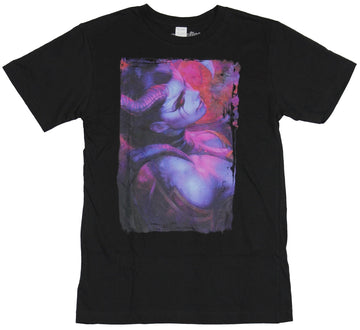 Dota 2 Mens T-Shirt - Ms. Pain Purple Red Box Portrait Image