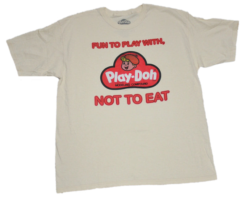 Playdoh Mens T-Shirt - Logo Fun To Play With Not To Eat